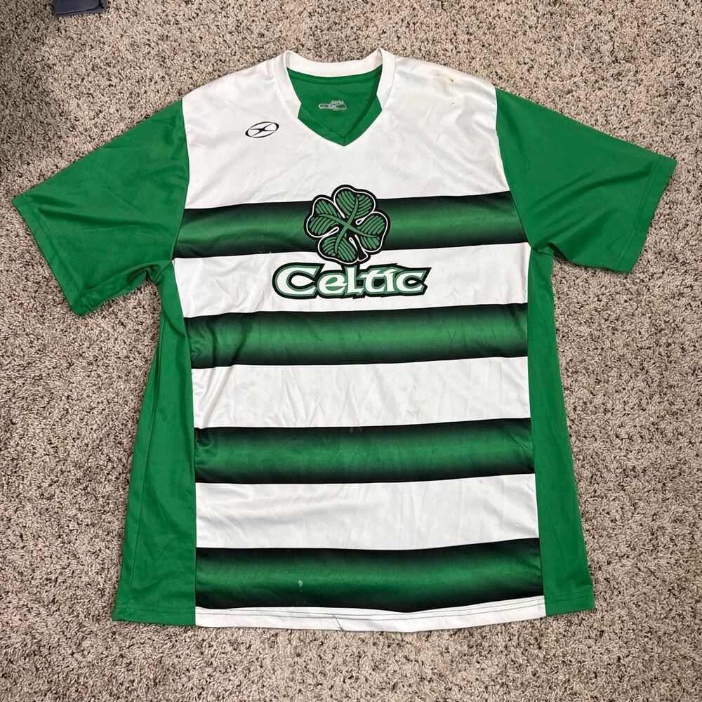 Unbranded Men's Green and White T-shirt